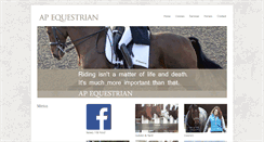 Desktop Screenshot of apequestrian.com