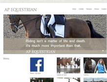 Tablet Screenshot of apequestrian.com